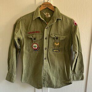 Vintage '60s Boy Scouts "Sanforized" Long-Sleeve Shirt